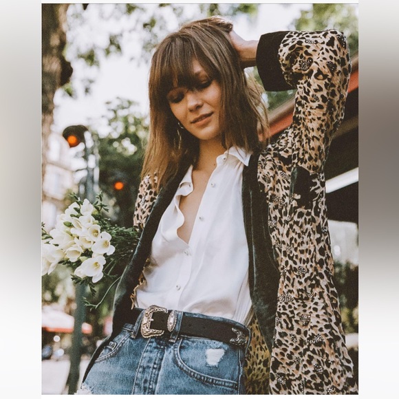 The Kooples Green Embroidered Kimono, NWOT - Picture 9 of 9